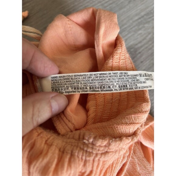 Free People Beach Yoga Boho Gauze Jumpsuit, Harem Pant, Smocked Elastic Waist - Picture 11 of 12